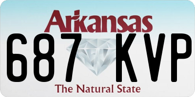 AR license plate 687KVP