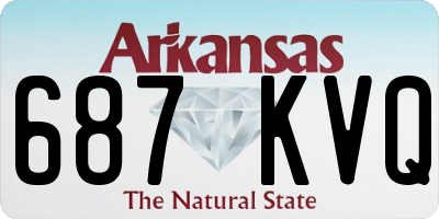 AR license plate 687KVQ