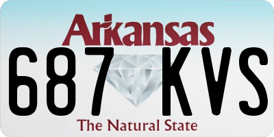 AR license plate 687KVS