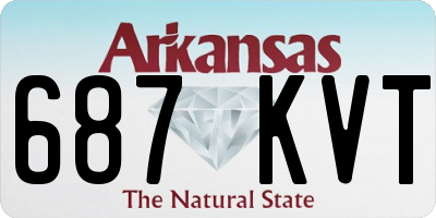 AR license plate 687KVT