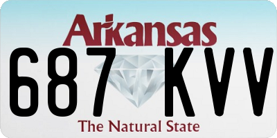 AR license plate 687KVV