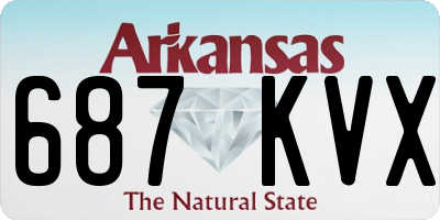 AR license plate 687KVX