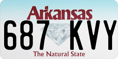 AR license plate 687KVY