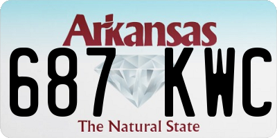 AR license plate 687KWC