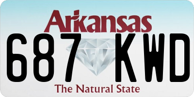 AR license plate 687KWD