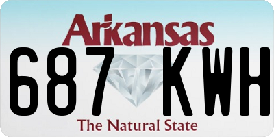 AR license plate 687KWH