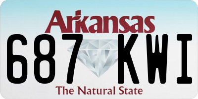 AR license plate 687KWI