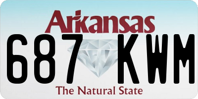 AR license plate 687KWM