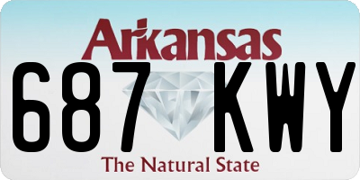 AR license plate 687KWY