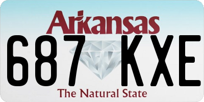 AR license plate 687KXE