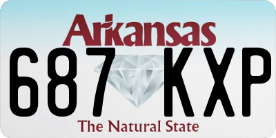 AR license plate 687KXP