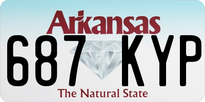 AR license plate 687KYP