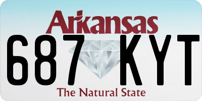 AR license plate 687KYT