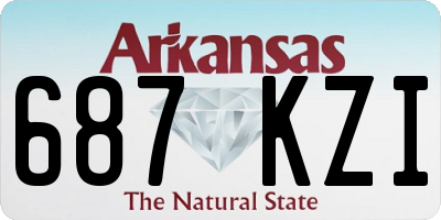 AR license plate 687KZI