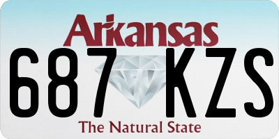 AR license plate 687KZS