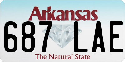 AR license plate 687LAE