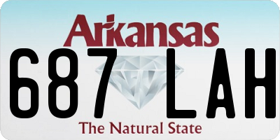 AR license plate 687LAH