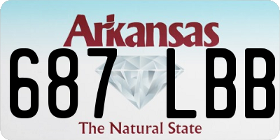AR license plate 687LBB