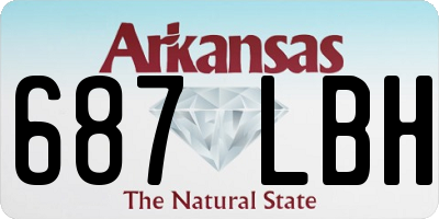 AR license plate 687LBH