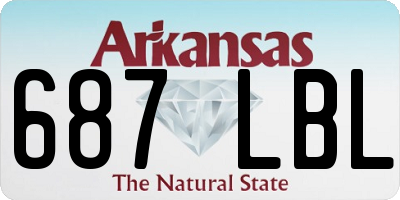 AR license plate 687LBL