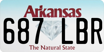 AR license plate 687LBR