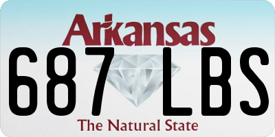 AR license plate 687LBS