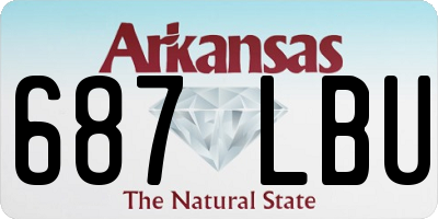 AR license plate 687LBU