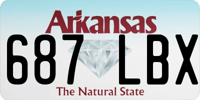 AR license plate 687LBX
