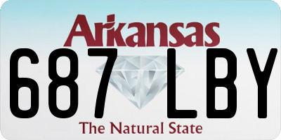 AR license plate 687LBY