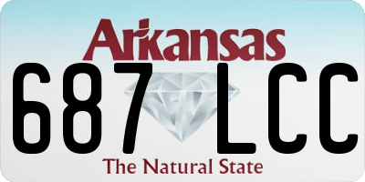 AR license plate 687LCC