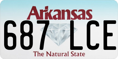 AR license plate 687LCE