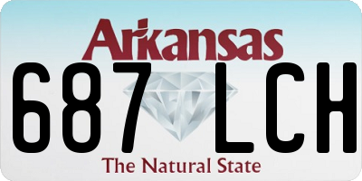 AR license plate 687LCH