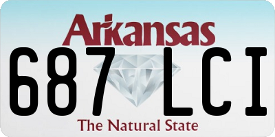 AR license plate 687LCI