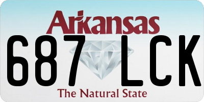 AR license plate 687LCK