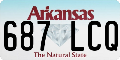 AR license plate 687LCQ
