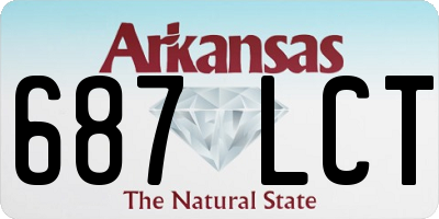 AR license plate 687LCT