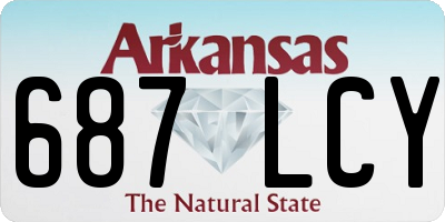 AR license plate 687LCY