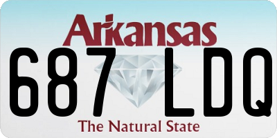 AR license plate 687LDQ