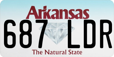 AR license plate 687LDR