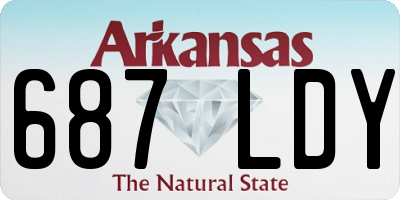 AR license plate 687LDY
