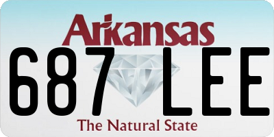 AR license plate 687LEE