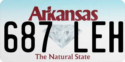AR license plate 687LEH