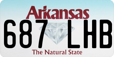 AR license plate 687LHB