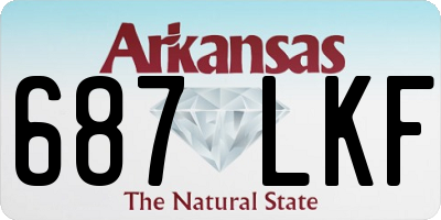 AR license plate 687LKF