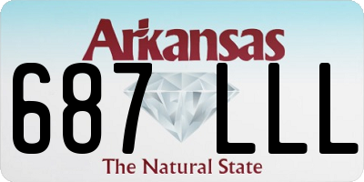 AR license plate 687LLL