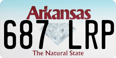AR license plate 687LRP