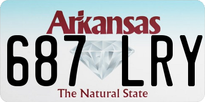 AR license plate 687LRY