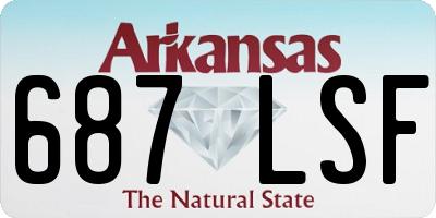 AR license plate 687LSF
