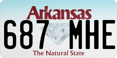 AR license plate 687MHE