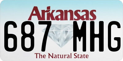 AR license plate 687MHG